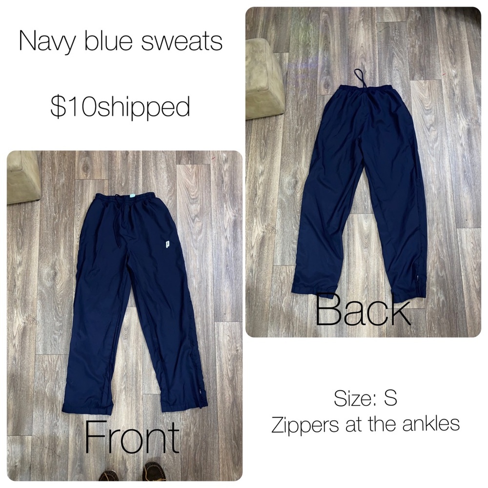Navy blue sport sweats